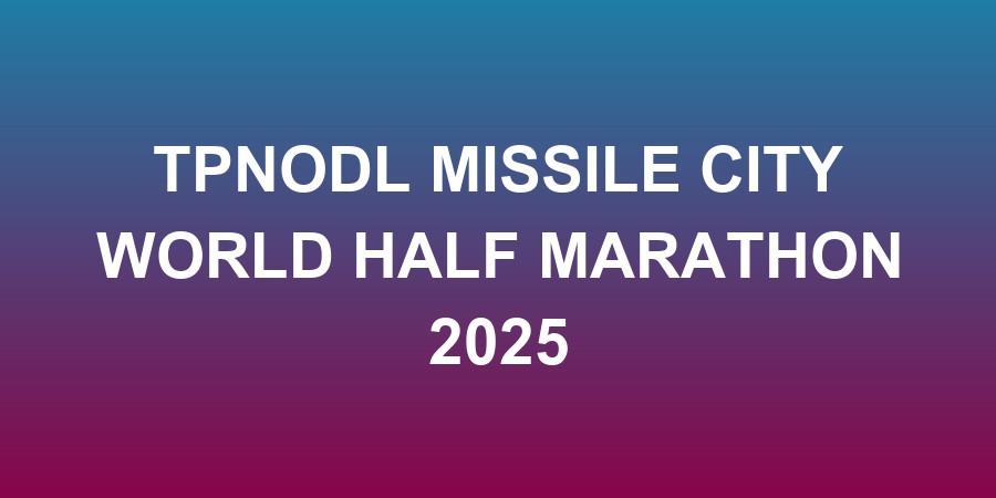 TPNODL Missile City World Half Marathon 2025