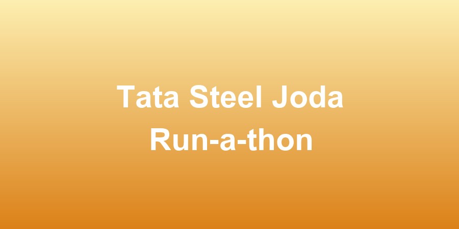 Tata Steel Joda Run-a-thon