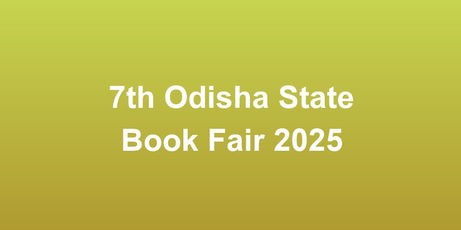 7th Odisha State Book Fair 2025