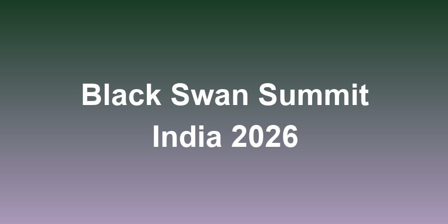 Black Swan Summit India 2026