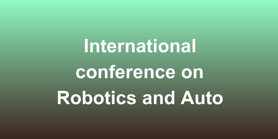 International conference on Robotics and Automation (ICRA)