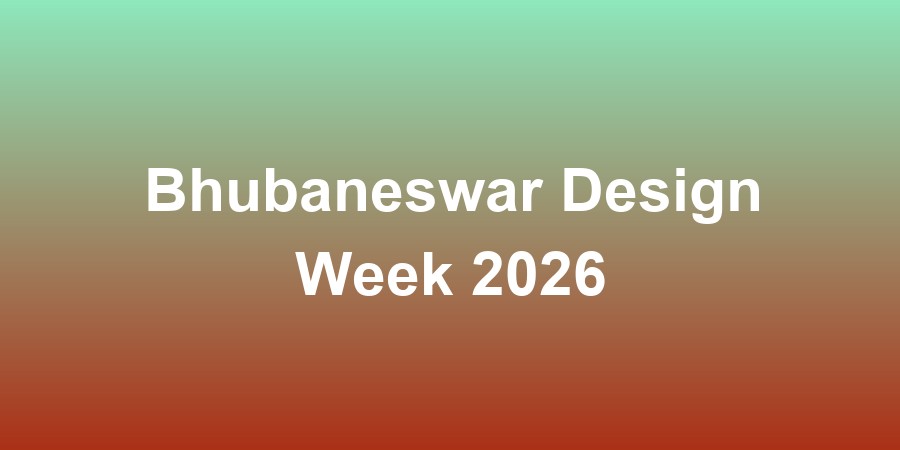 Bhubaneswar Design Week 2026